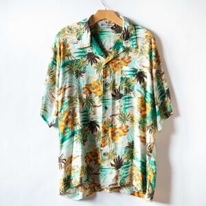 Pract Studio Button Down Hawaiian Shirt Short Sleeve